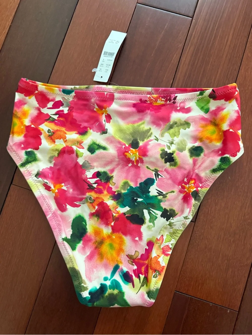J. Crew High rise full coverage bikini bottom in floral
